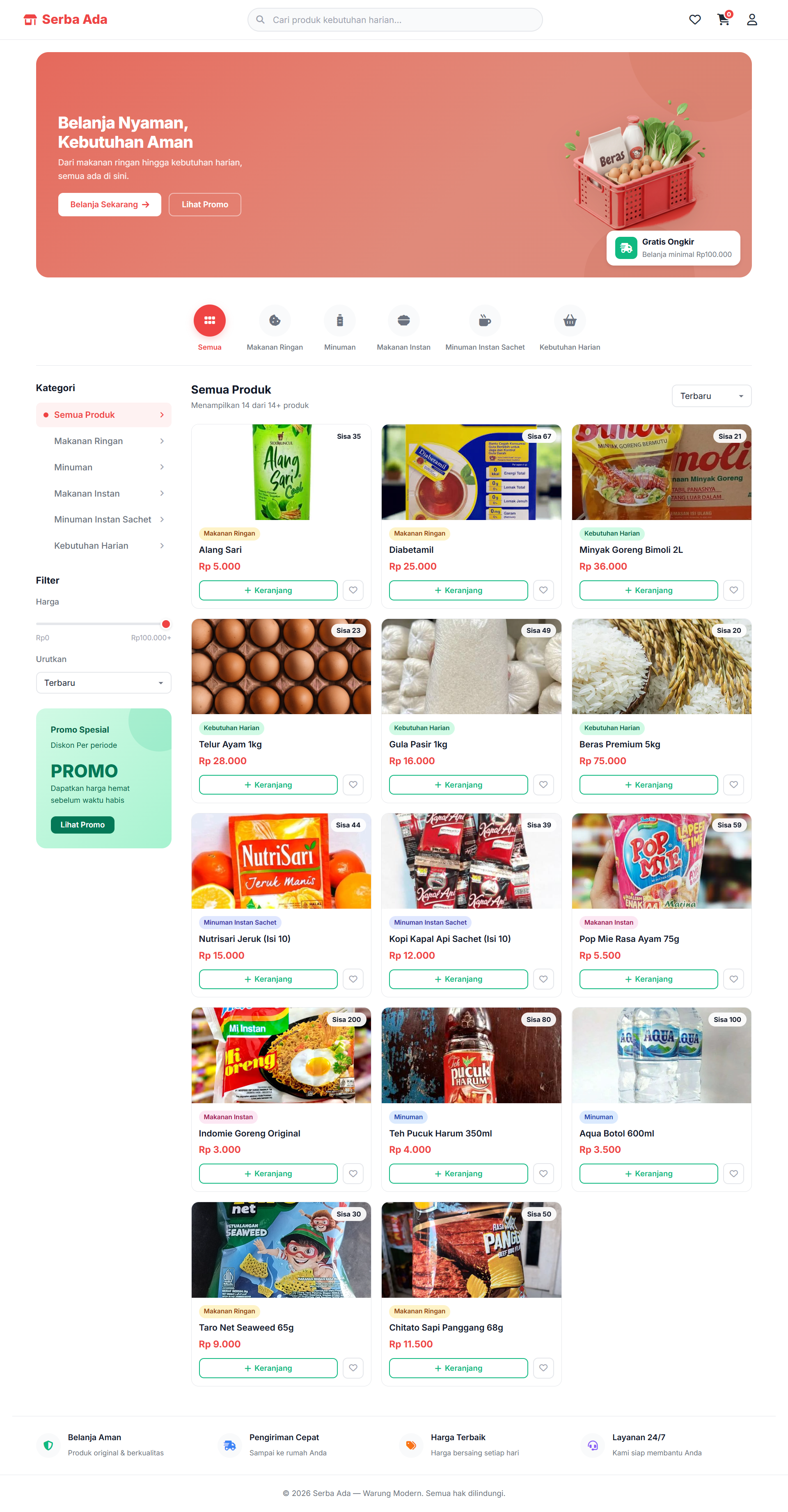 Serba Ada - Warung Online
